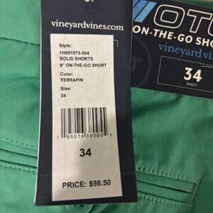 Vineyard Vines Men's shorts, Brand New, Sz 34, 9" Color Terrapin